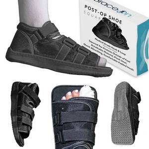 lot 2288 image: Brace On Post Op Shoe - Adjustable Orthopedic Walking Shoes for Women & Men, Walking Shoe for Post-Surgery Recovery, Broken Foot & Toe, Stress Fracture, Medical Boot for Injury (Women, Medium, Shoe Size 6.5-8.5)