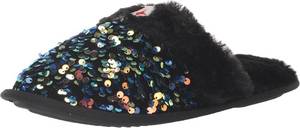 lot 2291 image: FOCO womens NFL Pittsburgh Steelers Team Logo Ladies Sequin Fashion Slippers XL