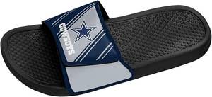lot 2292 image: FOCO mens NFL Team Logo Legacy Sport Slide Sandals