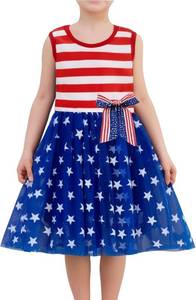 lot 2303 image: Girls Sleeveless Dress Toddler Bunny Tutu Sundress Casual Party Dresses Size 78