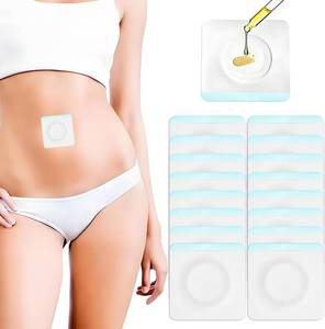 lot 2372 image: Disposable Castor Oil Patches, Castor Oil Pack Wrap for Belly Button Patch, Organic Cotton Self-Adhesive Pads, Leak-Proof & Breathable for Navel, Abdomen & Targeted Skin Care - 16pcs (Oil-Free)