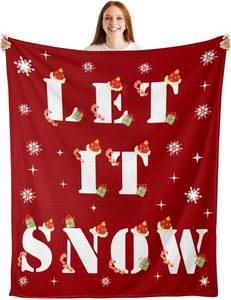 lot 5022 image: Christmas Blanket Gifts for Women Teen Girls Stocking Stuffers, Xmas Blanket, White Elephant Gifts for Adult Daughter Kids Gifts, Christmas Nightmare Before Throws for Bed Sofa Decorations, 50 X 60