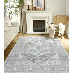 lot 5028 image: DriftAway Boho Area Rug gray 5 x7