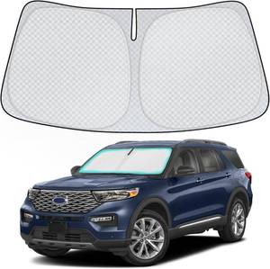 lot 5033 image: INSAUTO Windshield Sun Shade for 2020-2024 2025 Ford Explorer Accessories, Upgraded 7-Layer Protection, Foldable Front Windshield Sunshade, Block Out UV Rays & Heat, Keep Car Cool