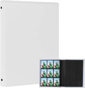 lot 5053 image: 1 White 9-Pocket Card Album - 20-Page 360-Card Capacity, Side Loading Pockets, Card Binder for Trading Cards, Baseball, Basketball, Football, Sports Cards, Portable Collector Album, Easy Snap Closure