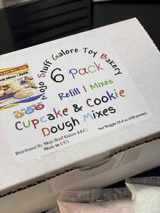 lot 5077 image: Mojo Stuff Galore Mojos Easy to Bake Oven Mixes Childrens Play Toy Oven Real 6 Super Pack Mega Refill Kit Cupcakes Cookies Ultimate Set Baking Supplies Net Wt 15.7oz