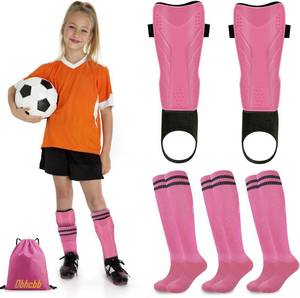 lot 5119 image: Soccer Shin Guards for Kids Youth - Breathable Tough Protective Gear with Ankle Support for Ski Football Ice Hockey, for 3-5 5-10 10-18 Years Old Children Teens Boys