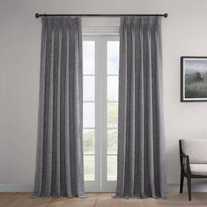 lot 5082 image: EFF Thermal Room Darkening Woolen Pleated 1 Window Curtain Panel
