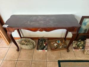lot 1232 image: Wood Sofa Table--FR