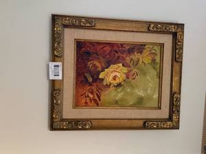 lot 1261 image: Victorian Floral Wall Picture--Hall