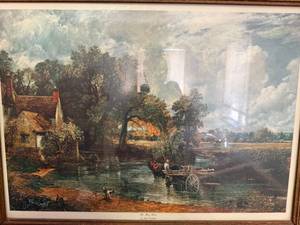 lot 1262 image: Image The Hay Wain Reproduction by John Constable Wall Picture--SBRM