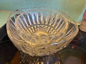 lot 1059 image: Two (2) Large Glass Bowls--K