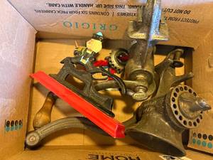lot 1063 image: Nut Cracker & Hand Crank Meat Grinder x2--K