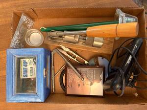lot 1130 image: Box of Miscellaneous (Nut Cracker, Alarm Clock & Trinket Box)--LR