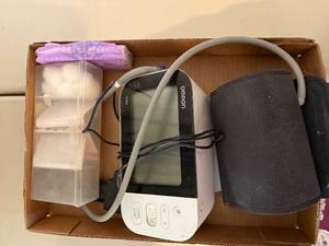lot 1144 image: Blood Pressure Monitor & Items--LR
