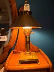 lot 1173 image: Brass Table Lamp--NBRM
