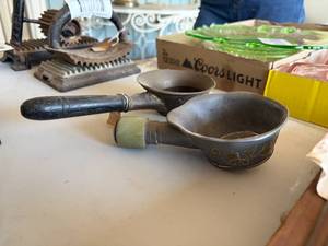 lot 1297 image: Two Vintage Decorative Ladles--BP