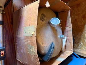 lot 1325 image: Magic Seal Pressure Canner w Stoneware Bean Pot--Shed
