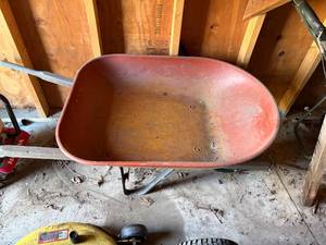 lot 1331 image: Metal Wheelbarrow--Shed