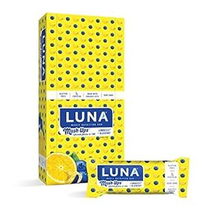 lot 1001 image: LUNA Mash-Ups Lemonzest  Blueberry - Oat bar - 15 bars x 2 oz
