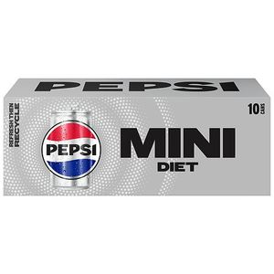 lot 1014 image: Diet Pepsi Cola Soda Pop  7.5 fl oz  10 Pack Cans