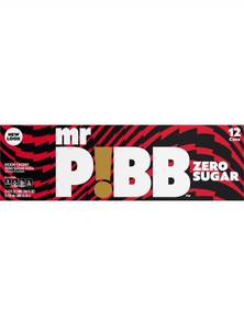 lot 1029 image: Mr Pibb Zero Sugar Cherry Soda 12-Pack