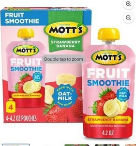 lot 1039 image: Motts Fruit Smoothie Strawberry Banana 4-Pack