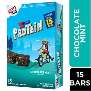 lot 1044 image: Zbar Protein Gluten Free Chocolate Mint Granola Bar Made with Organic Oats - 5g Protein - 19.05oz15pk