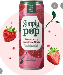 lot 1052 image: Simply Pop Prebiotic Soda Variety Pack - 12 Pack