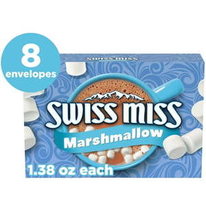 lot 1076 image: Swiss Miss Chocolate Hot Cocoa Mix With Marshmallows  1.38 oz.  8-Count Envelopes