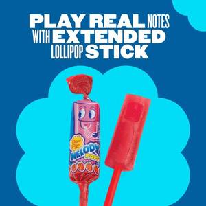 lot 1140 image: Chupa Chups Melody Pops 5ct - Bluest Raspberry