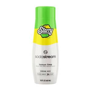 lot 1157 image: SodaStream Starry Lemon Lime Drink Mix - 14.9 fl oz Low Sodium, Caffeine-Free, Kosher, Liquid Concentrate, 1.39 Net Wt