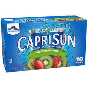 lot 1162 image: 2 pk CAPRI SUN READY TO DRINK SOFT DRINK STRAWBERRY KIWI 10 Pouches Each