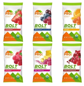 lot 1163 image: 12 pk ProBar Bolt Organic Energy Chews Variety Pack (NO VISIBLE DATE)