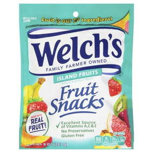 lot 1192 image: WELCHS ISLAND FRUITS FRUIT SNACKS, ISLAND FRUITS, 8OZ