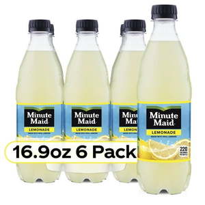 lot 1217 image: Minute Maid Lemonade 6 16 Oz Bottles