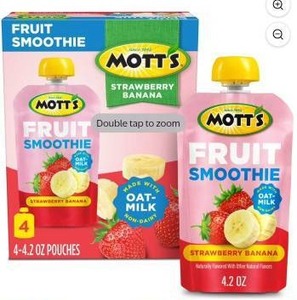 lot 1265 image: Motts Fruit Smoothie Strawberry Banana 4-Pack