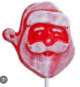 lot 1274 image: Melville Candy Santa Face Lollipops - 24 Count