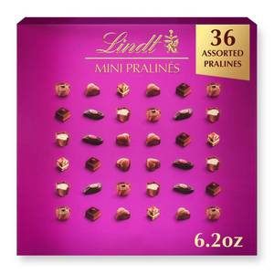 lot 1325 image: Lindt Mini Pralines Assorted Chocolate Candy Gift Box - 36ct6.2oz
