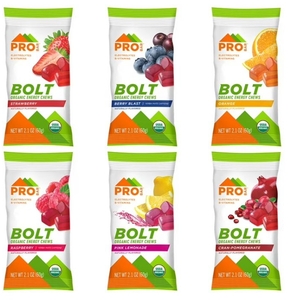 lot 1328 image: 12 pk ProBar Bolt Organic Energy Chews Multi-Pack (NO VISIBLE DATE)