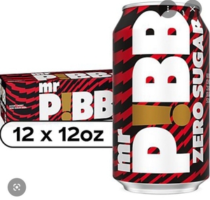 lot 1336 image: Mr Pibb Zero Sugar 12-Pack Cans