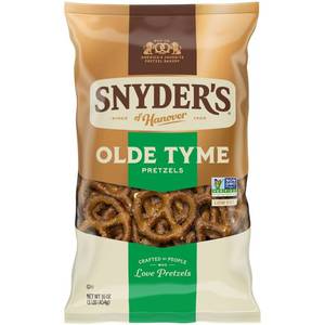 lot 1389 image: SYNDERS OF HANOVER, OLDE TYME PRETZELS 1LB