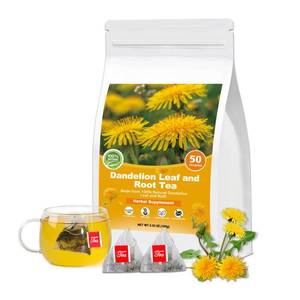 lot 1406 image: Premium Dandelion Leaf & Root Tea, Natural Dandelion Roasted Herbal Detox Teabag for Liver & Kidney Health, Support Digestion & Boost Immune System, Caffeine Free, No Additives (1 Pack50 Bags)
