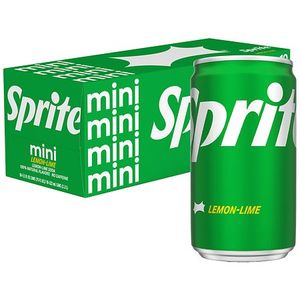 lot 1417 image: Sprite Lemon Lime Mini Soda Pop Soft Drink  7.5 fl oz  10 Pack Cans