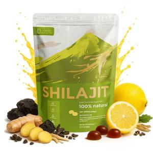 lot 1450 image: Shilajit Gummies - Pure Himalayan Lemon Flavor Shilajit Gummies for Men Energy Boost, Non-GMO  Ashwagandha  85 Trace Minerals