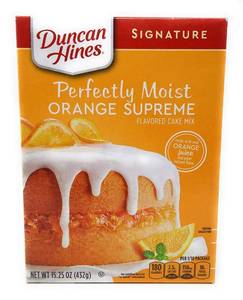 lot 1451 image: Duncan Hines Signature Supreme Orange Cake Mix, 16.25 Ounce. (Pack of 2)