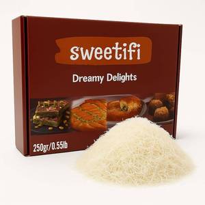 lot 1454 image: Sweetifi Kataifi Shredded Fillo Dough, Dried Chopped Kataifi for Dubai Chocolate, Authentic Kataifi Pastry for Desserts and Sweet Treats (250gr (0.55lb))