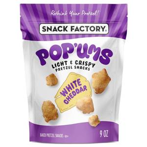 lot 1474 image: Snack Factory Popums White Cheddar Pretzel Snacks - 9oz
