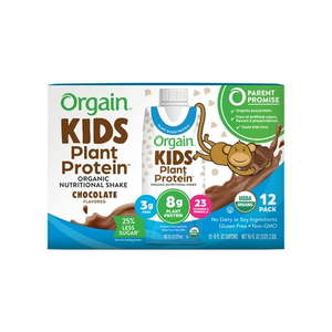 lot 1481 image: Orgain Organic Kids Vegan Nutritional Shake  23 Vitamins & Minerals  Chocolate  12ct