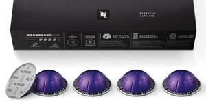 lot 1507 image: Nespresso Capsules Vertuo, Altissio, Medium Roast Espresso Coffee, 10 Count Espresso Pods, Brews 1.35oz.